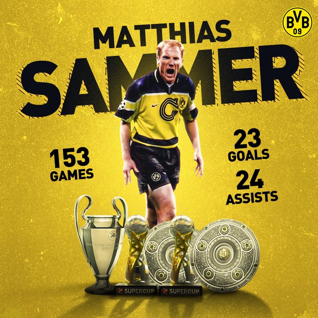 1996: Matthias Sammer, Le Roc Défensif Allemand Couronné en 1996, Leadership et Vision, les Clés de son Succès